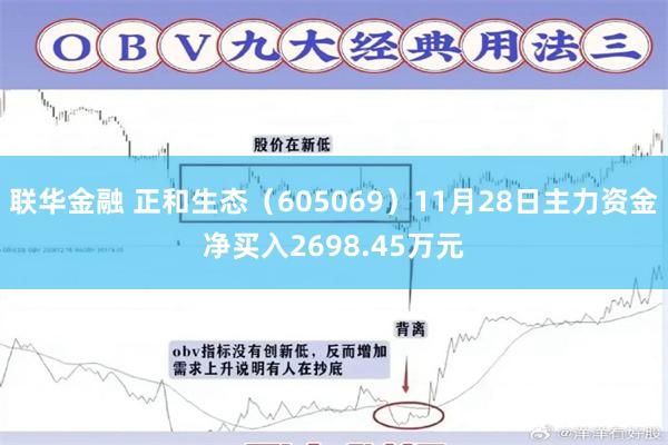 联华金融 正和生态（605069）11月28日主力资金净买入2698.45万元