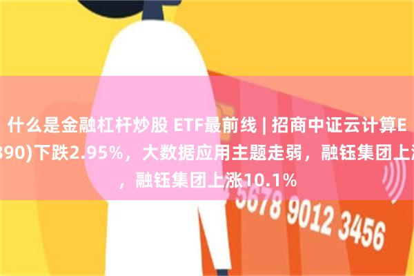 什么是金融杠杆炒股 ETF最前线 | 招商中证云计算ETF(159890)下跌2.95%，大数据应用主题走弱，融钰集团上涨10.1%