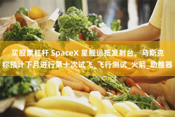 买股票杠杆 SpaceX 星舰运抵发射台，马斯克称预计下月进行第十次试飞_飞行测试_火箭_助推器