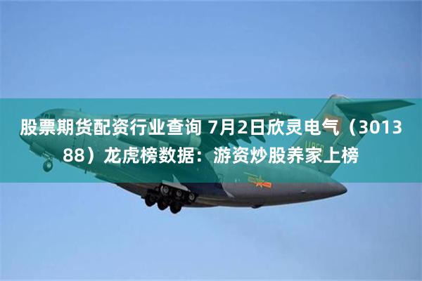 股票期货配资行业查询 7月2日欣灵电气（301388）龙虎榜数据：游资炒股养家上榜