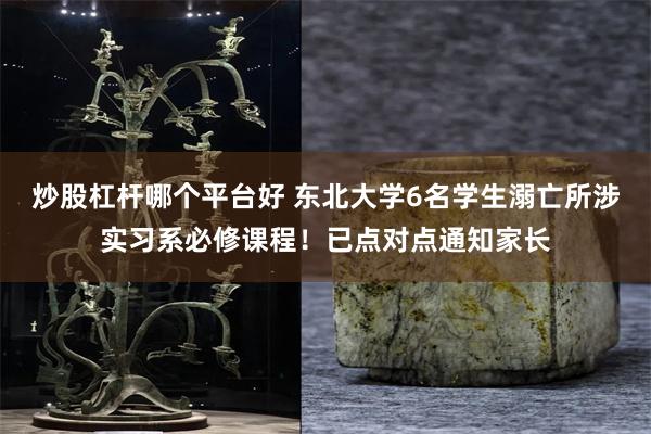 炒股杠杆哪个平台好 东北大学6名学生溺亡所涉实习系必修课程！已点对点通知家长