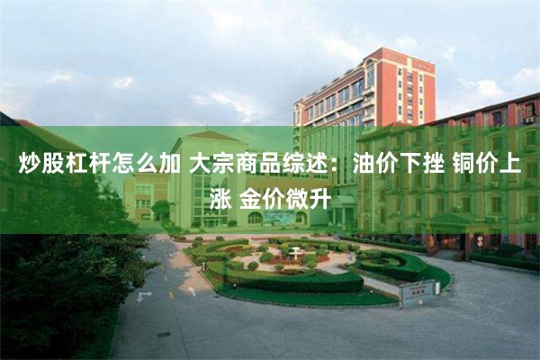 炒股杠杆怎么加 大宗商品综述：油价下挫 铜价上涨 金价微升
