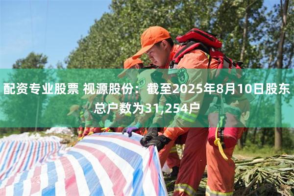 配资专业股票 视源股份：截至2025年8月10日股东总户数为31,254户