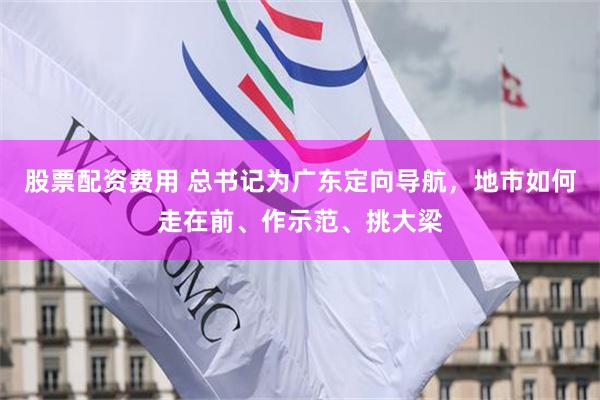 股票配资费用 总书记为广东定向导航，地市如何走在前、作示范、挑大梁