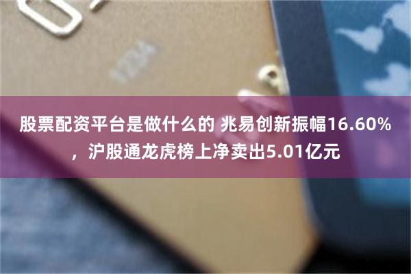 股票配资平台是做什么的 兆易创新振幅16.60%,沪股通龙虎榜上净卖出5.01亿元