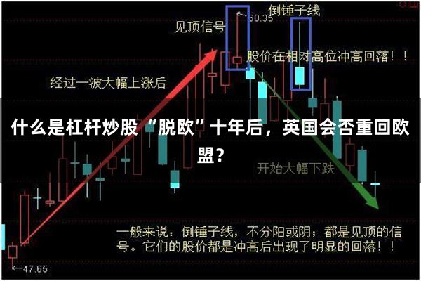 什么是杠杆炒股 “脱欧”十年后，英国会否重回欧盟？
