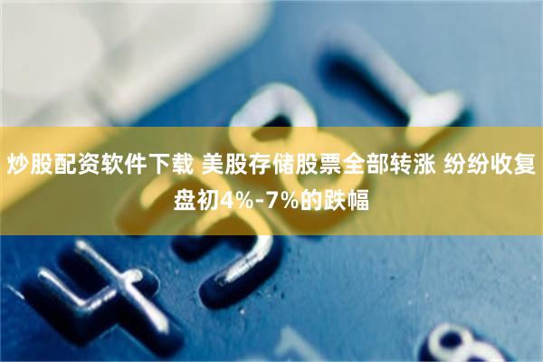 炒股配资软件下载 美股存储股票全部转涨 纷纷收复盘初4%-7%的跌幅