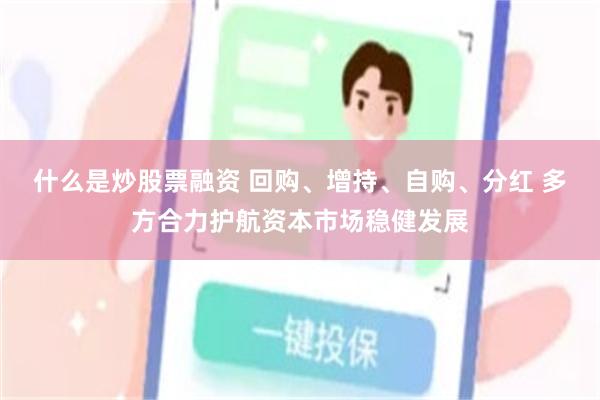 什么是炒股票融资 回购、增持、自购、分红 多方合力护航资本市场稳健发展