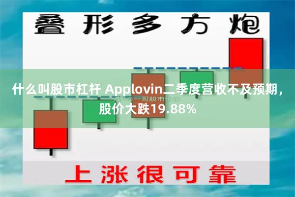 什么叫股市杠杆 Applovin二季度营收不及预期，股价大跌19.88%