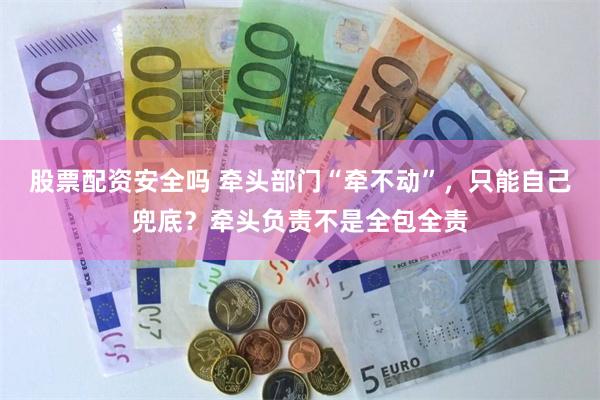 股票配资安全吗 牵头部门“牵不动”,只能自己兜底?牵头负责不是全包全责