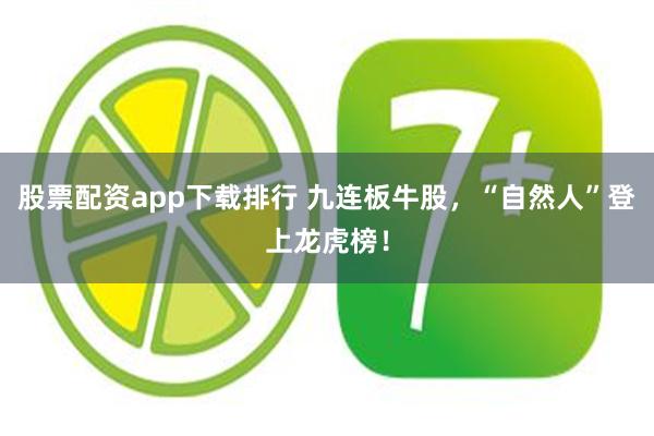 股票配资app下载排行 九连板牛股，“自然人”登上龙虎榜！