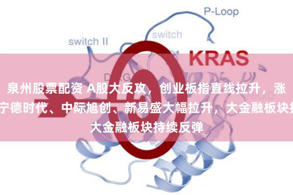 泉州股票配资 A股大反攻，创业板指直线拉升，涨1.6%，宁德时代、中际旭创、新易盛大幅拉升，大金融板块持续反弹
